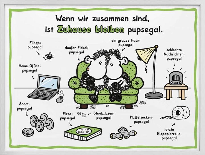Produktbild Sheepworld Zuhause bleiben pupsegal (30 x 24 cm)