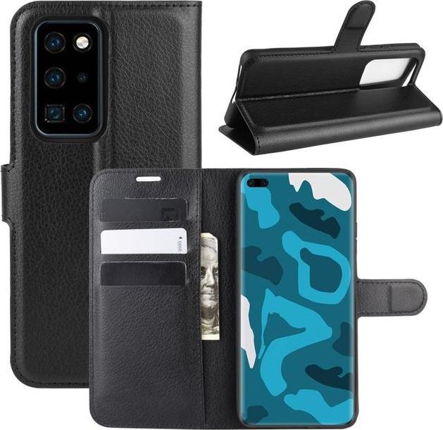 Produktbild MU Classic Litchi Leder Bookcover Series (Huawei P40 Pro+)