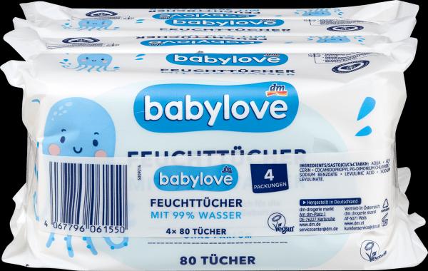 Produktbild dm babylove Feuchttücher (320 Stück)
