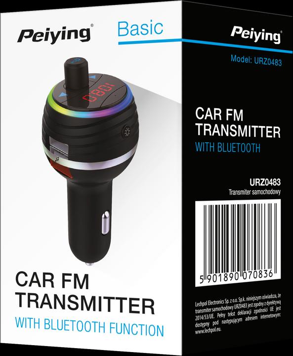 Immagine prodotto Peiying Modulatore FM Bluetooth 2xUSB - Nero