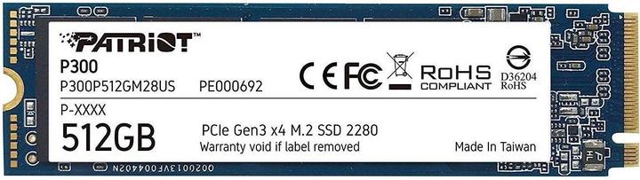 Actual product image ASUS ROG Strix Arion M.2 NVMe SSD Enclosure USB3.2 GEN2 Type-C + PATRIOT P300 512GB M2 2280 PCIe SSD