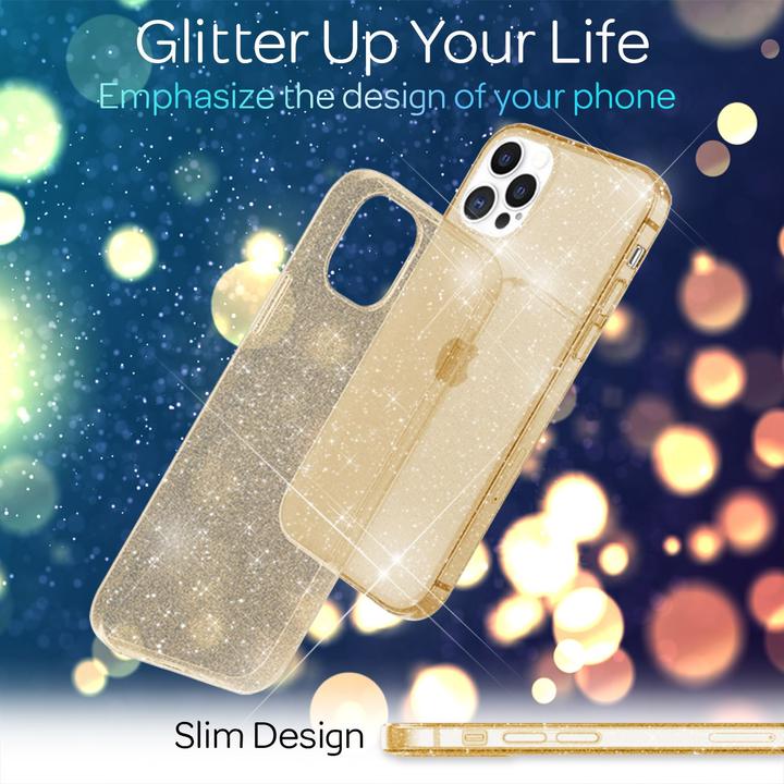 Produktbild Nalia Klare Glitzer Silikon Hülle (Apple iPhone 13 Pro)