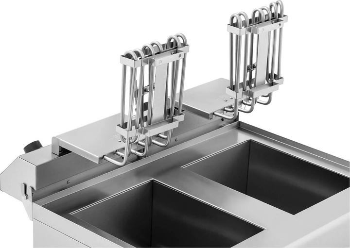 Actual product image Royal Catering Electric Deep Fat Fryer - 2 x 16 litres - 400 V - base cabinet
