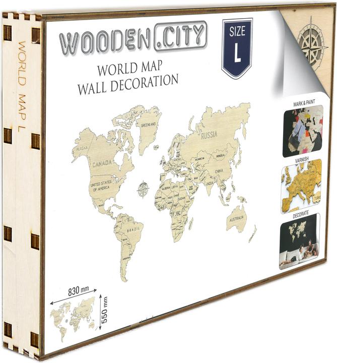 Produktbild WoodenCity Weltkarte L (31 Teile)