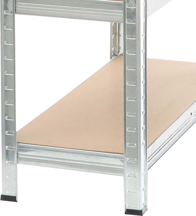 Immagine prodotto Wiltec Set di 2x scaffali per carichi pesanti 100x60x200cm 200kg senza bulloni scaffali per officina blu