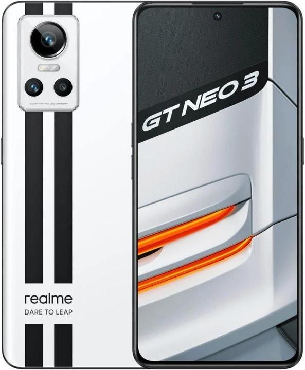 Image du produit realme GT Neo 3 (256 Go, Sprint blanc, 6.70", Double SIM, 50 Mpx, 5G)