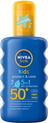 Produktbild NIVEA Sun Kids Protect & Care Sun Protective Moisturizer For Children Spf50 200Ml (Sonnenspray, SPF 50, 200 ml)