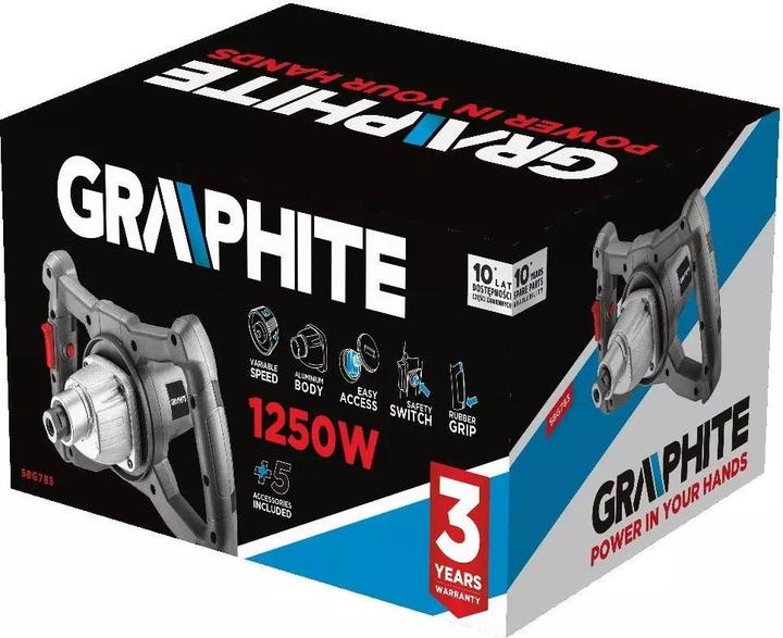 Actual product image Graphite 1250W mixer, 400-800 min-1