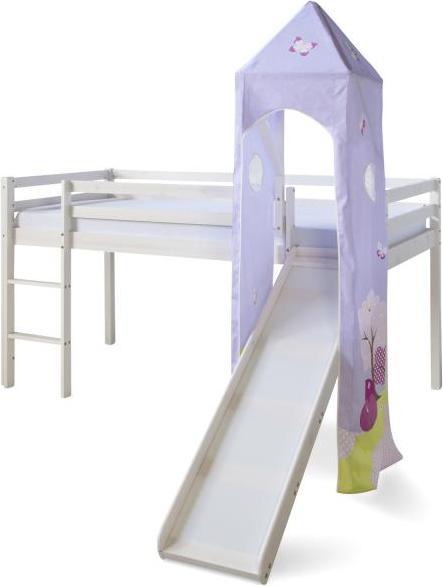 Actual product image Homestyle4u Loft bed with slide and tower (90 x 200 cm)