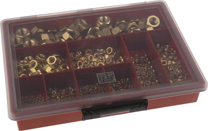 Actual product image Rs Pro Nuts assortment brass (M10, M2, M3, M4, M5, M6, M8)