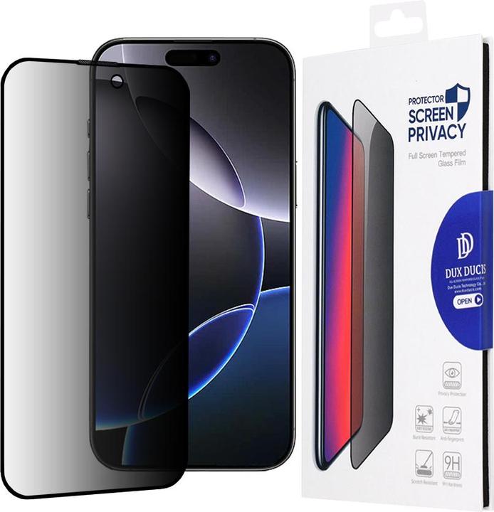 Produktbild Dux Ducis Panzerglas Privacy (1 Stück, Apple iPhone 16 Pro Max)