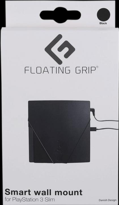 Floating Grip Supporto da parete per PS3 Slim di, Nero (PS3)