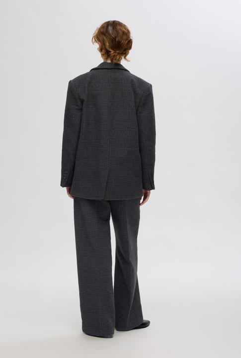 Actual product image Selected Femme Checked oversize blazer (36)