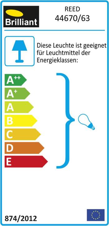 Label énergétique Brilliant Reed (E27)