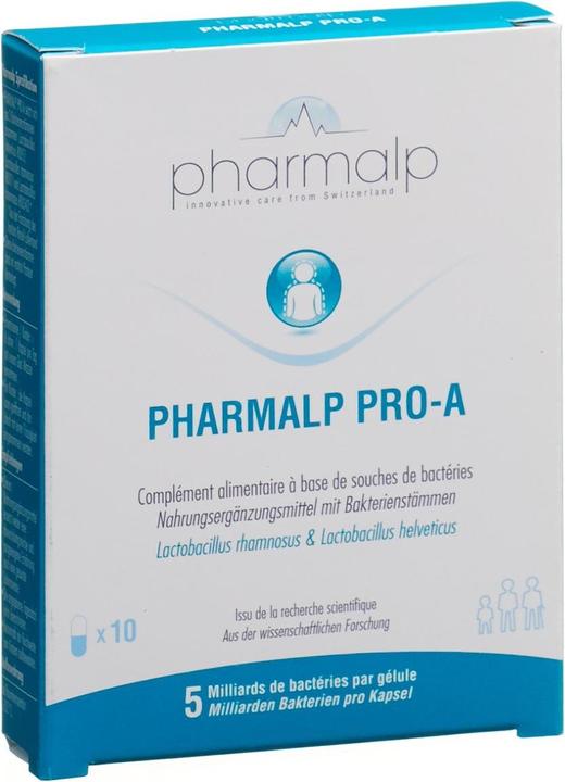 Immagine prodotto Pharmalp PRO-A Probiotika (10 Pezzo/i, Pillole, 18 g)
