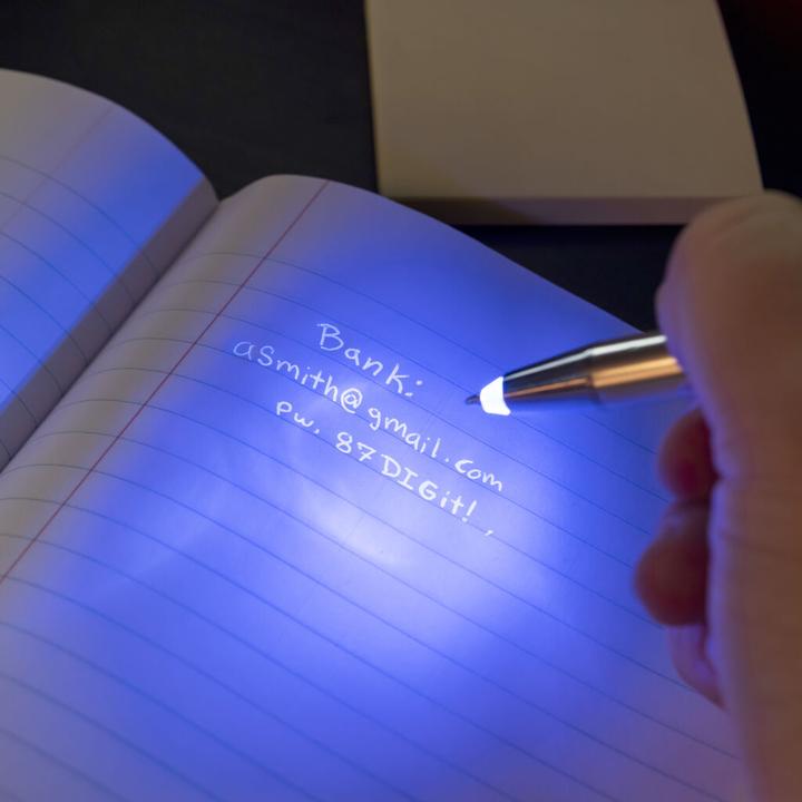 Produktbild Kikkerland Invisible Pen & Light (Anthrazit, 1 x)