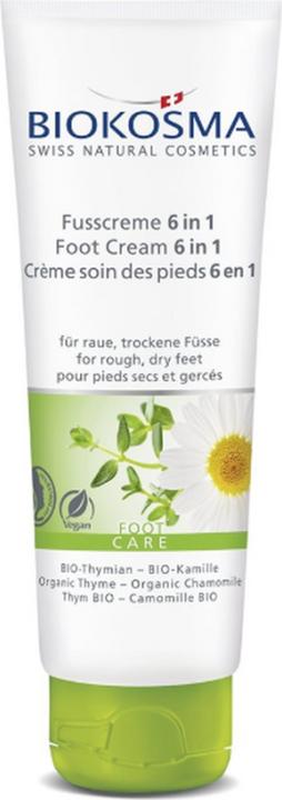 Produktbild Biokosma Fusscrem 6in1 Thym Kam BIO 75ml (Fusscrème & Fussgel, 75 ml)
