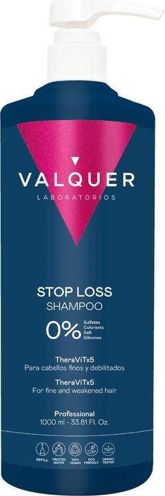 Produktbild Valquer Válquer Stop Loss Haarausfall Shampoo 1000ml (1000 ml, Flüssiges Shampoo)