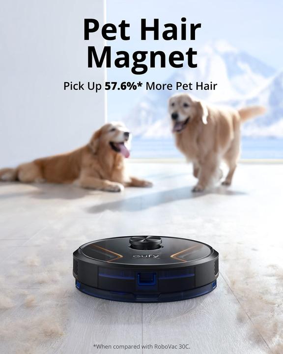 Actual product image eufy RoboVac X8 Robot Vacuum Cleaner Black Compatible with Amazon Alexa, compatible with Google Home,... (Vacuum mopping robot)