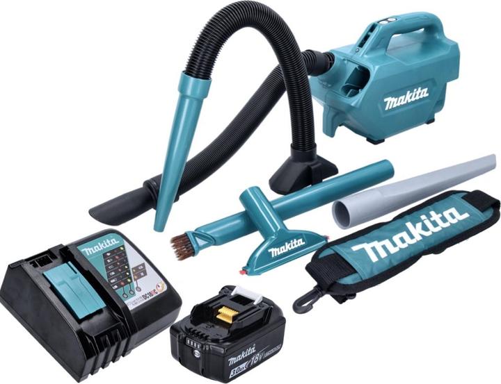Actual product image Makita DCL 184 RF1 Battery hoover 18 V 54 mbar 0.5 l + 1x battery 3.0 Ah + charger