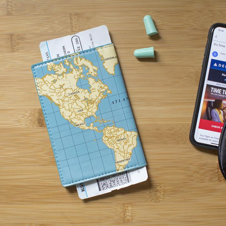 Immagine prodotto Kikkerland Custodia per passaporto World Traveller (Copertina del passaporto)