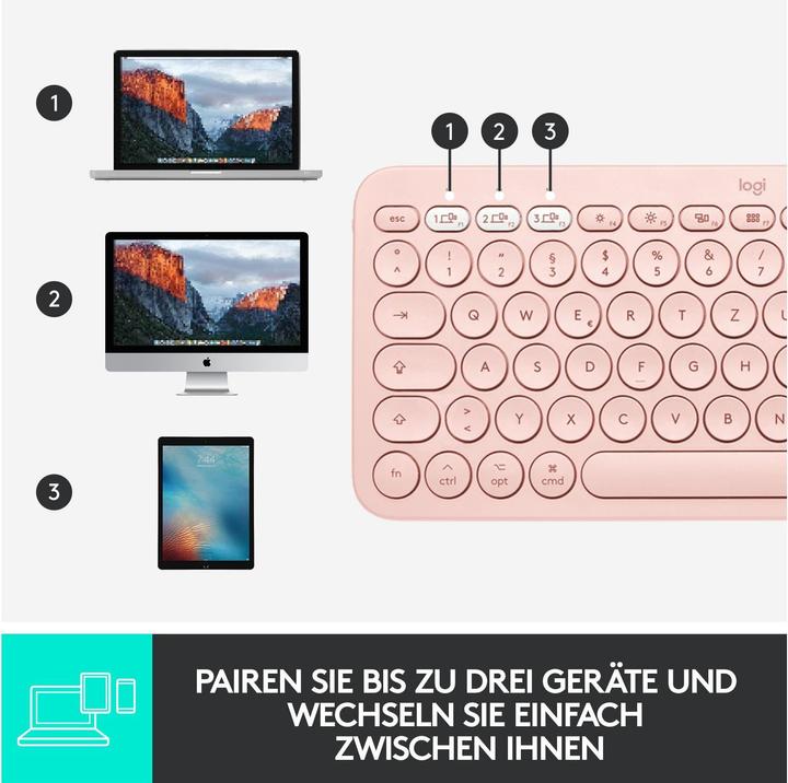 Produktbild Logitech K380 for Mac (CH, Kabellos)