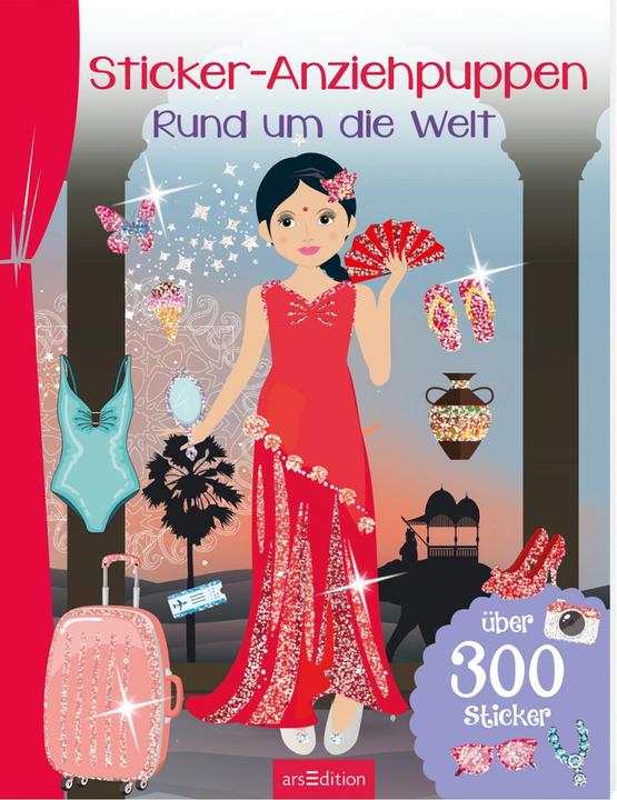 Actual product image Sticker pull-on dolls - Around the world