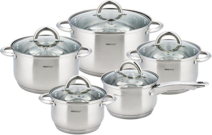 Kinghoff Pot set 10 ITEMS. KH-4449 (Kochtopf, Edelstahl)