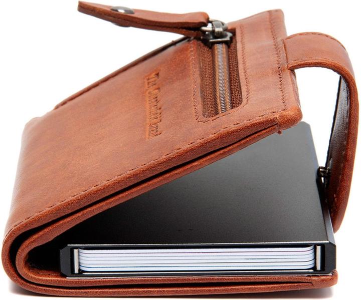 Produktbild The Chesterfield Brand Barrea Geldbörse RFID Schutz Leder 7 cm