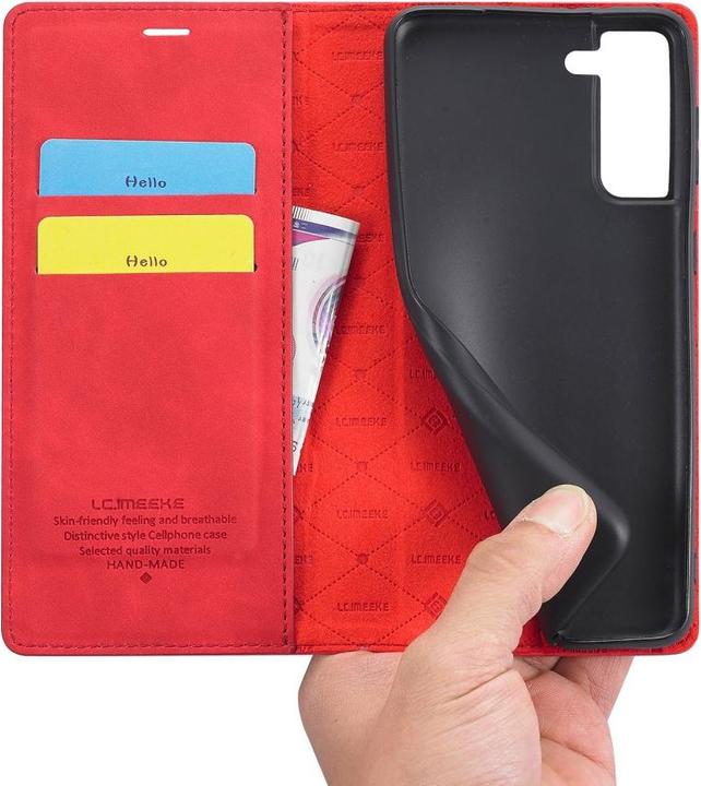 Actual product image Cover-Discount Galaxy S22 - Stand Flip Case Cover red (Samsung Galaxy S22)