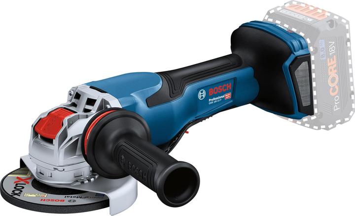 GWX 18V-15 P, Schutzhaube, anklippbare Trennschutzhaube aus Metall, Zusatzhandgriff Vibration Control