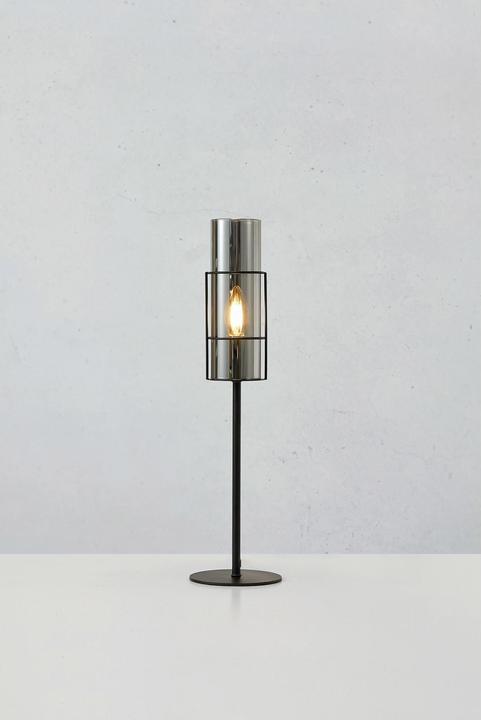 Image du produit Markslöjd Lampe de table Tubo 1L, E14, 50 cm, noir/smoke (E14)