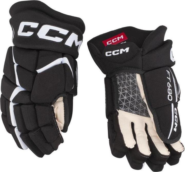 Immagine prodotto CCM Guanti da hockey JetSpeed FT680 SR (13"/33 cm, Bela/temno modra (navy)) (13)