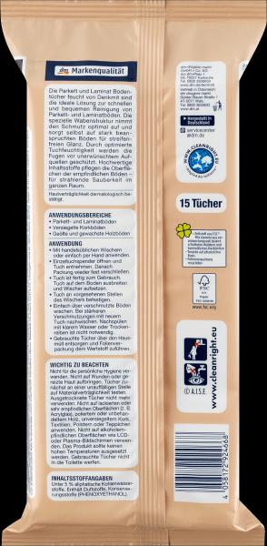 Produktbild dm Denkmit Bodentücher Parkett und Laminat feucht