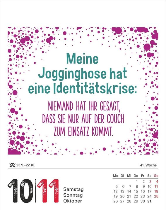Actual product image Harenberg Lange Rede kurzer Gin Tagesabreisskalender 2026 - Der Sprüche-Kalender (11 x 14 cm, German)