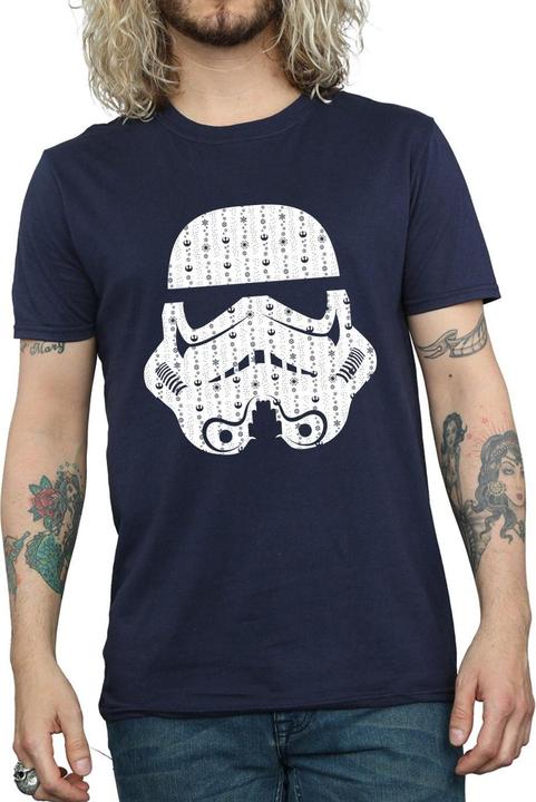 Produktbild Star Wars Christmas Stormtrooper Helmet TShirt (3XL)
