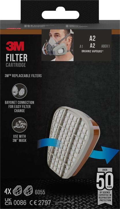3M Filter Serien 6000 und 6500 (A2, 4 x)