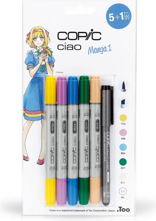 Immagine prodotto Copic Ciao Manga 1 (Multicolore, 3 mm, 6 x)