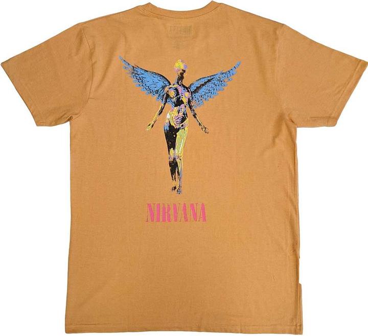 Actual product image Nirvana Unisex Adult In Utero Angel Back Print T-Shirt (L)