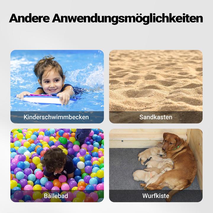 Produktbild Wiltec Fudajo Hundepool 80x20cm Hundeschwimmbad Hundeplanschbecken Hundebadewanne (Hundepool)