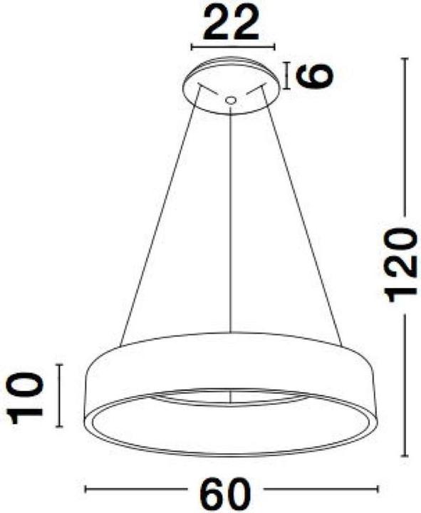 Immagine prodotto Nova Luce Rando LED luce a sospensione 3000 K (2520 lm)