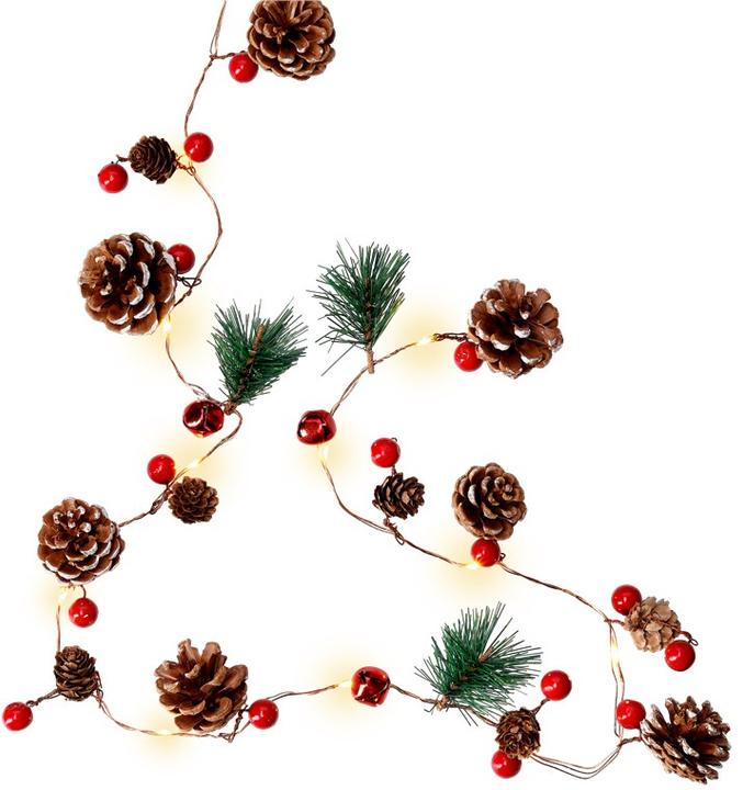 Actual product image Goobay Pine cones & red berries (2.20 m)
