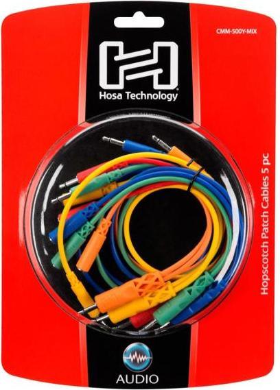 Immagine prodotto Hosa CMM-500Y-MIX Cavi patch 5 pezzi. (0.90 m)