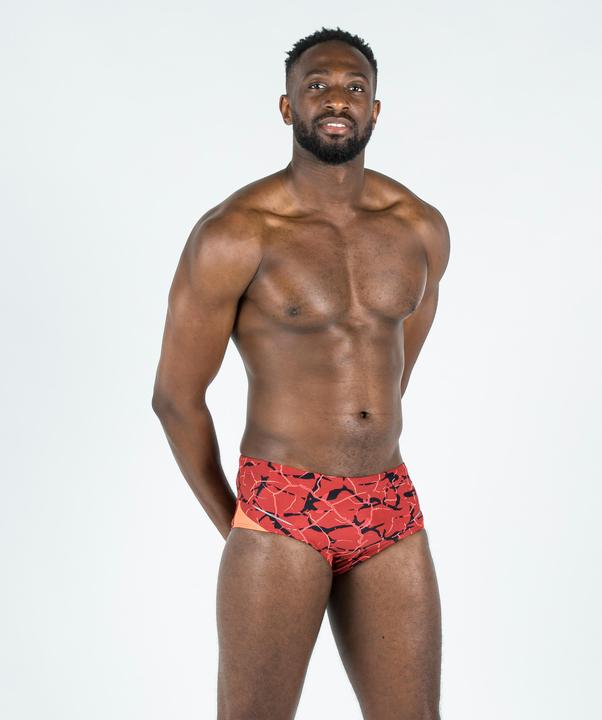 Produktbild Nabaiji Badehose Miniboxer Herren - 900 All Lava rot (50)