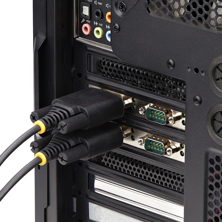 Actual product image StarTech com 4-Port Serial PCIe Card, Quad-Port PCI Express to RS232/RS422/RS485 (DB9) Serial Card