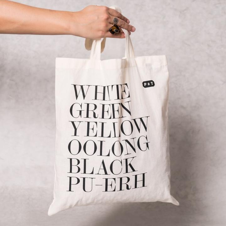 Actual product image Paper & Tea Shoulder Bag | Tea Geek Tote Bag
