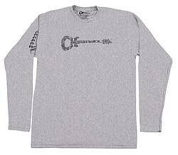 Charvel Longsleeve Logo Tee, gray M (M)