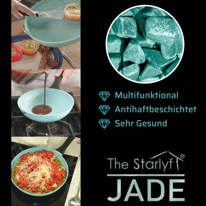 Immagine prodotto Starlyf Jade Pan Set (20 cm, Padella per friggere, Alluminio)