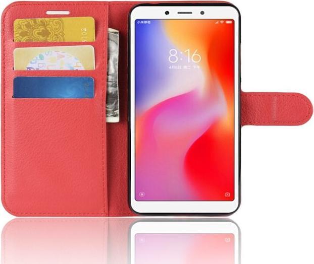 Actual product image MU Classic Litchi Leather Bookcover Series (Xiaomi Redmi 6A)