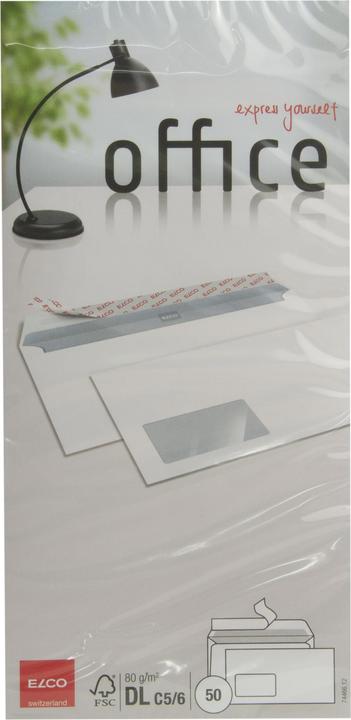 Produktbild Elco Briefumschläge Office in Kleinpackung (C5/6, 50 x)
